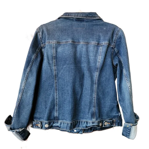Time and Tru Denim Jean Jacket Size Large - Picture 3 of 6